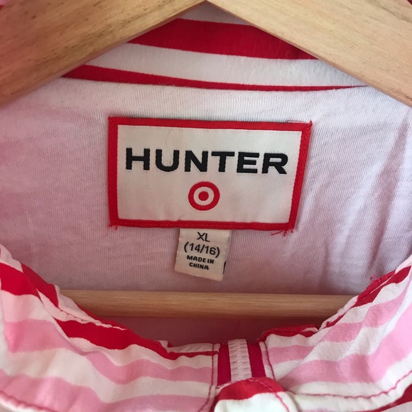 Hunter pink, red, and white striped jacket - Picture 10 of 12